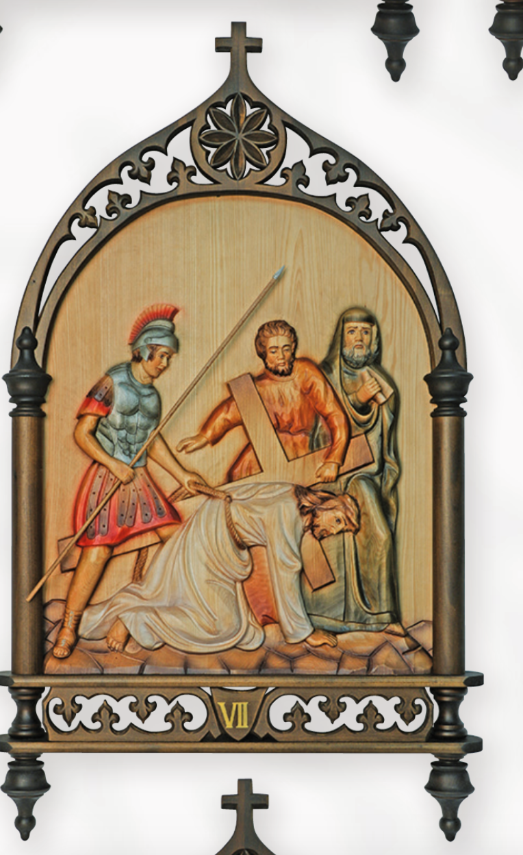 Stations of the Cross in Wood X2548