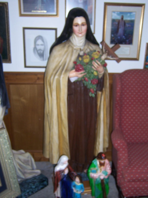 St Theresa 5.5ft Gorgeous French/Spanish Glass Eyes Fynders Keepers