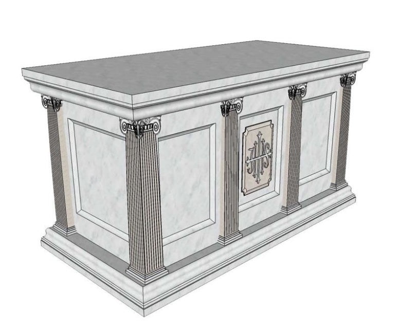 New Marble Altar X2585 two tone