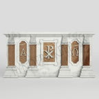 X664505 Marble Altar w. Red insert