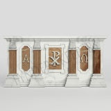 X664505 Marble Altar w. Red insert