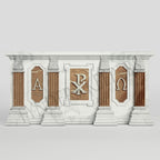 X664505 Marble Altar w. Red insert