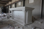 Stunning marble Altar w/ Last Supper x14475