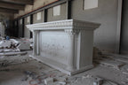 Stunning marble Altar w/ Last Supper x14475