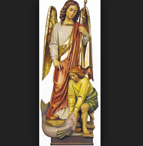 St Raphael Statue by Demetz