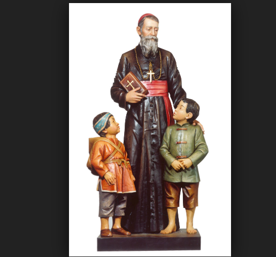 St Louis Versiglia with Two Children By Demetz