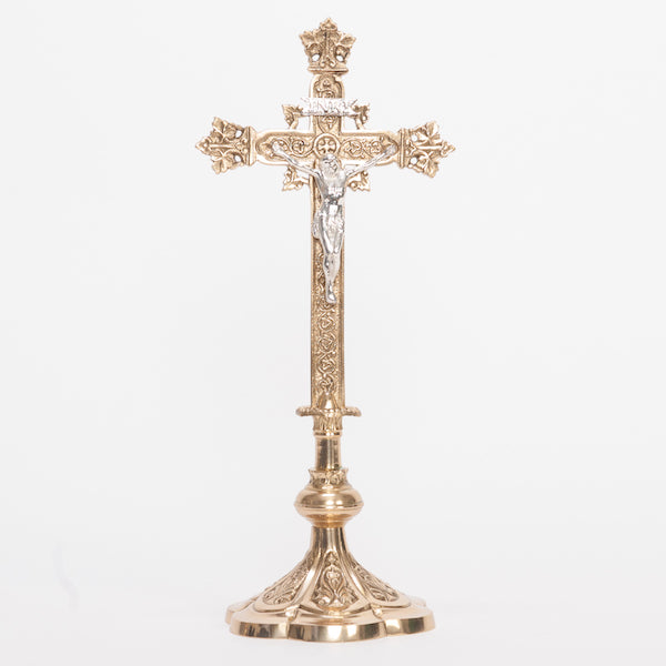 H-44 Scalloped Crucifix