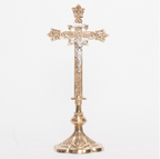 H-44 Scalloped Crucifix