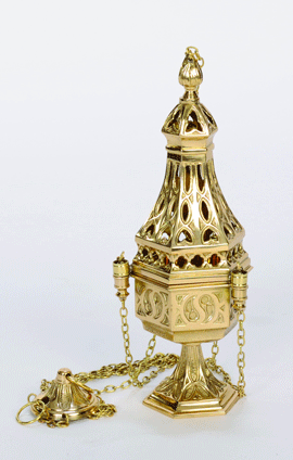 H-20 Gothic Cast Censer