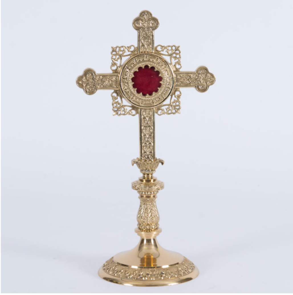 H-171 Cross Reliquary  15"