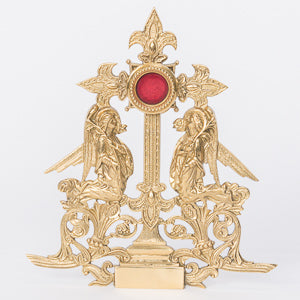 H-192 Angel adoring Reliquary 10.75"