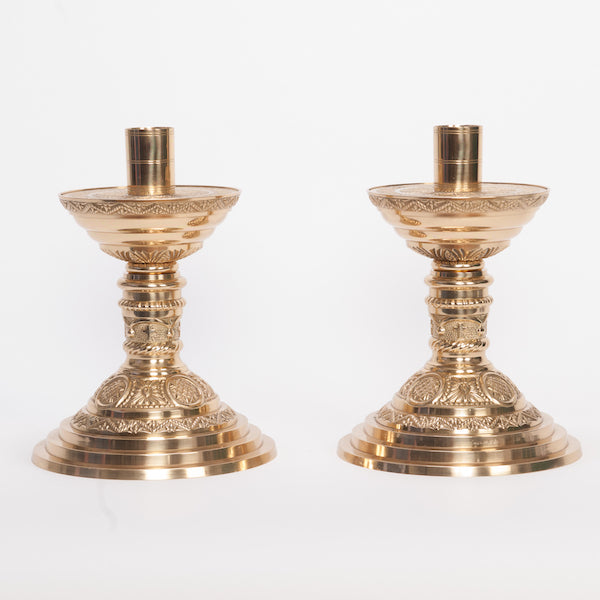 H-98 Cast Candlesticks 8.5"