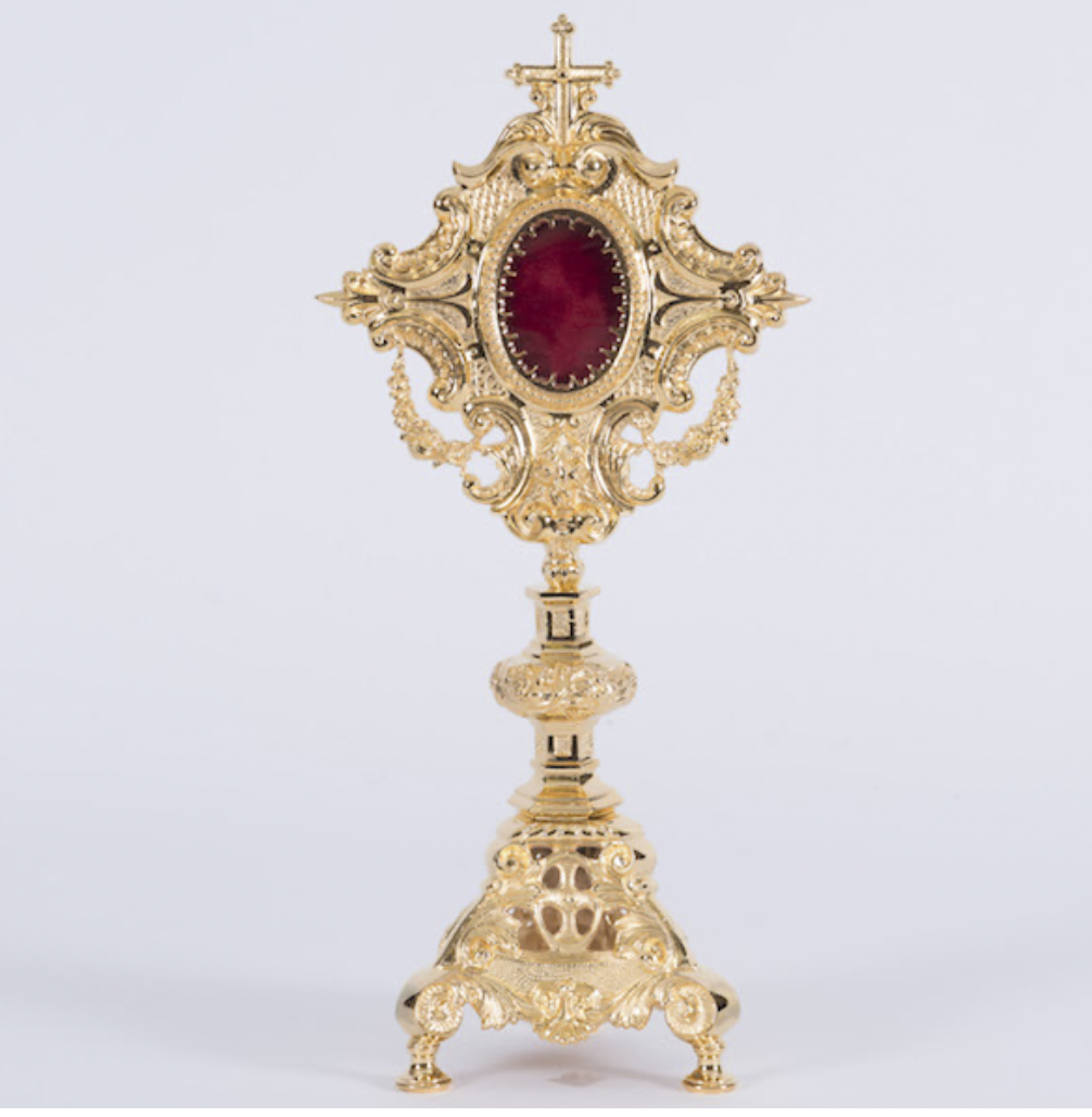 h-9 BRASS Reliquary