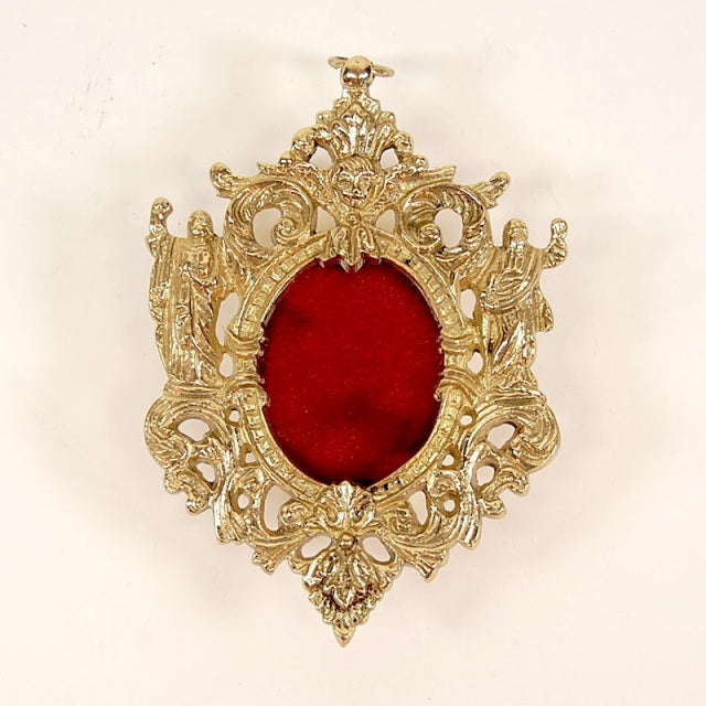 h-43 Hanging Brass Reliquary