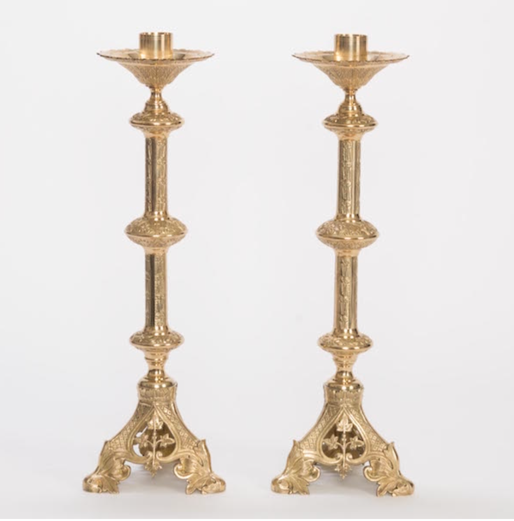 H-135 21" IVY candlesticks