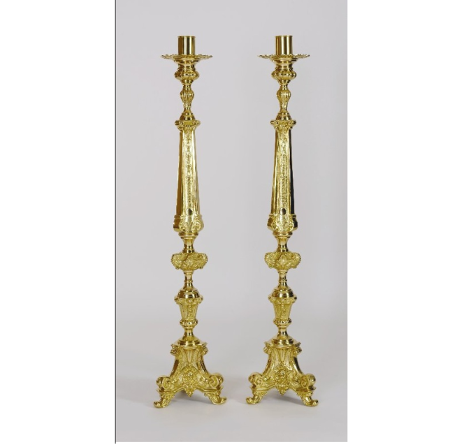 H-200B Baroque Candlesticks 32"