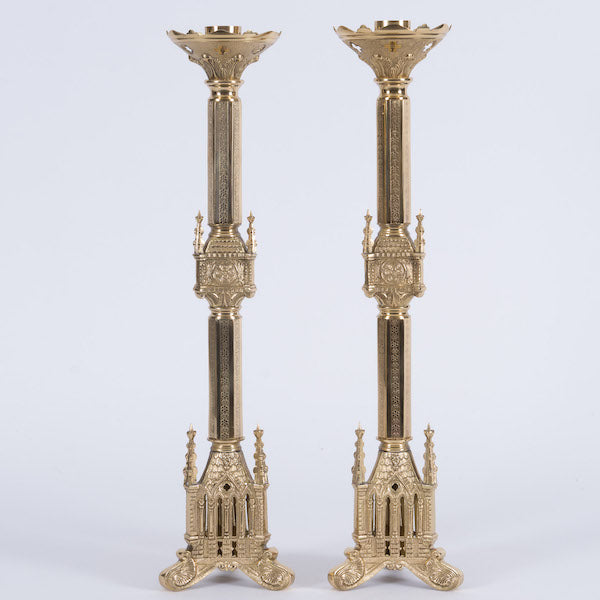 H-34 Gothic Candlesticks 24.5"