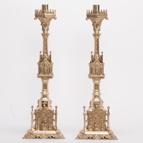 H-80 High Gothic Candlestick 24"