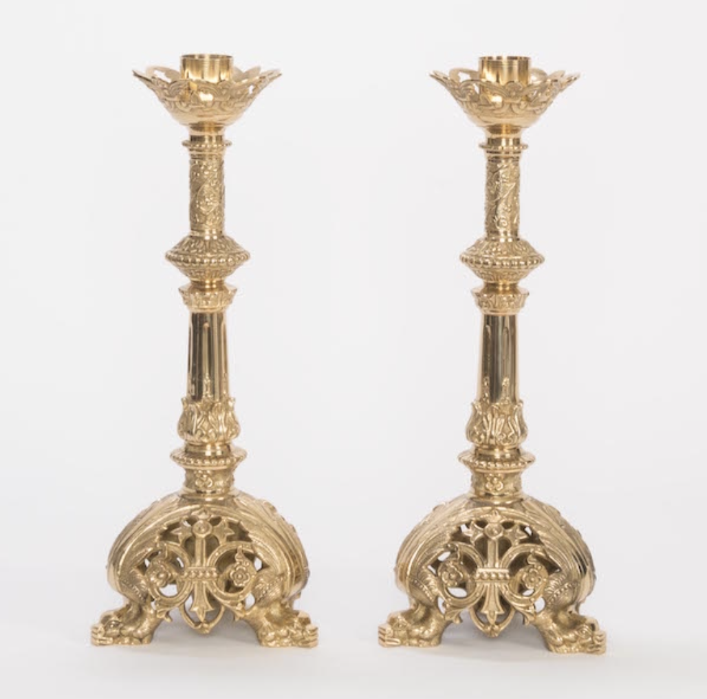 H-133 Gothic Candlesticks 17"