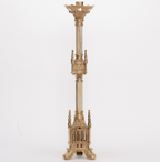 H-125 GOTHIC CANDLESTICKS 30" all brass