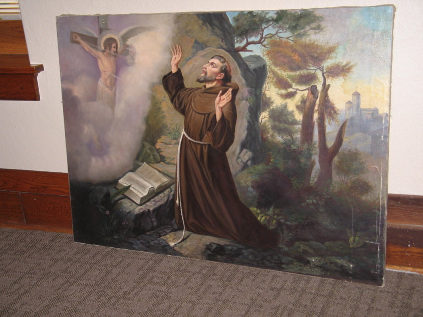 Stunning St Francis in Oil Fynders Keepers