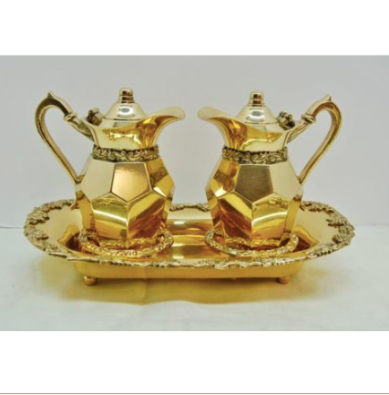 H-358 Brass Cruet set