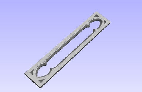 Gothic Double Sided Knewl Post Panel/Panel Cap End Set 2- Termination Panel