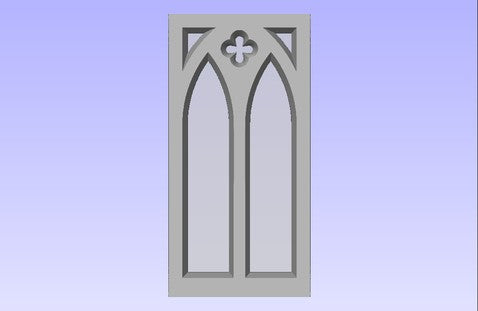 Double Lancet Gothic Communion Railing Panel