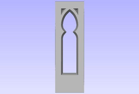 Gothic Single Lancet Communion Rail Panel