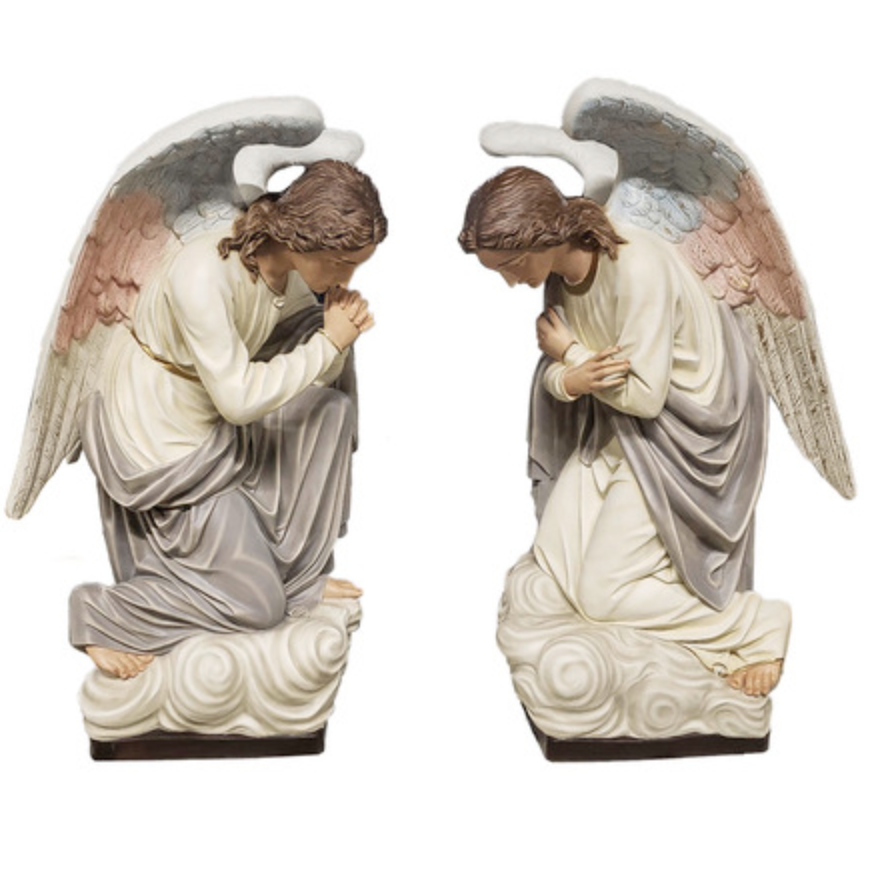 Large Kneeling Adoring Angel Set.