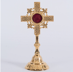 H-72  Cross Reliquary 12.5"