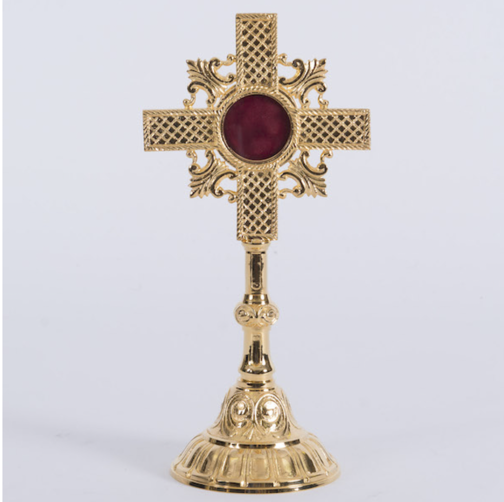 H-72  Cross Reliquary 12.5"