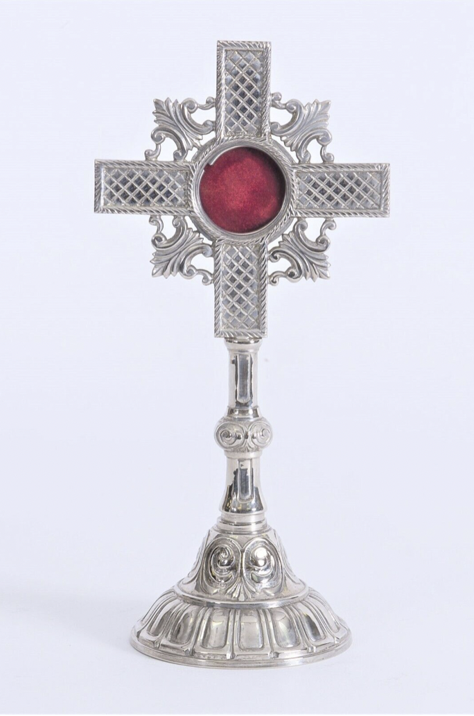 H-72  Cross Reliquary 12.5"