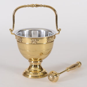 H-261 Brass Aspergillium and Bucket Set