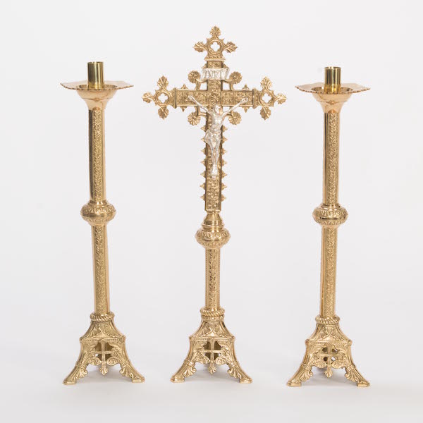 H-186 Gothic Candlesticks 18"