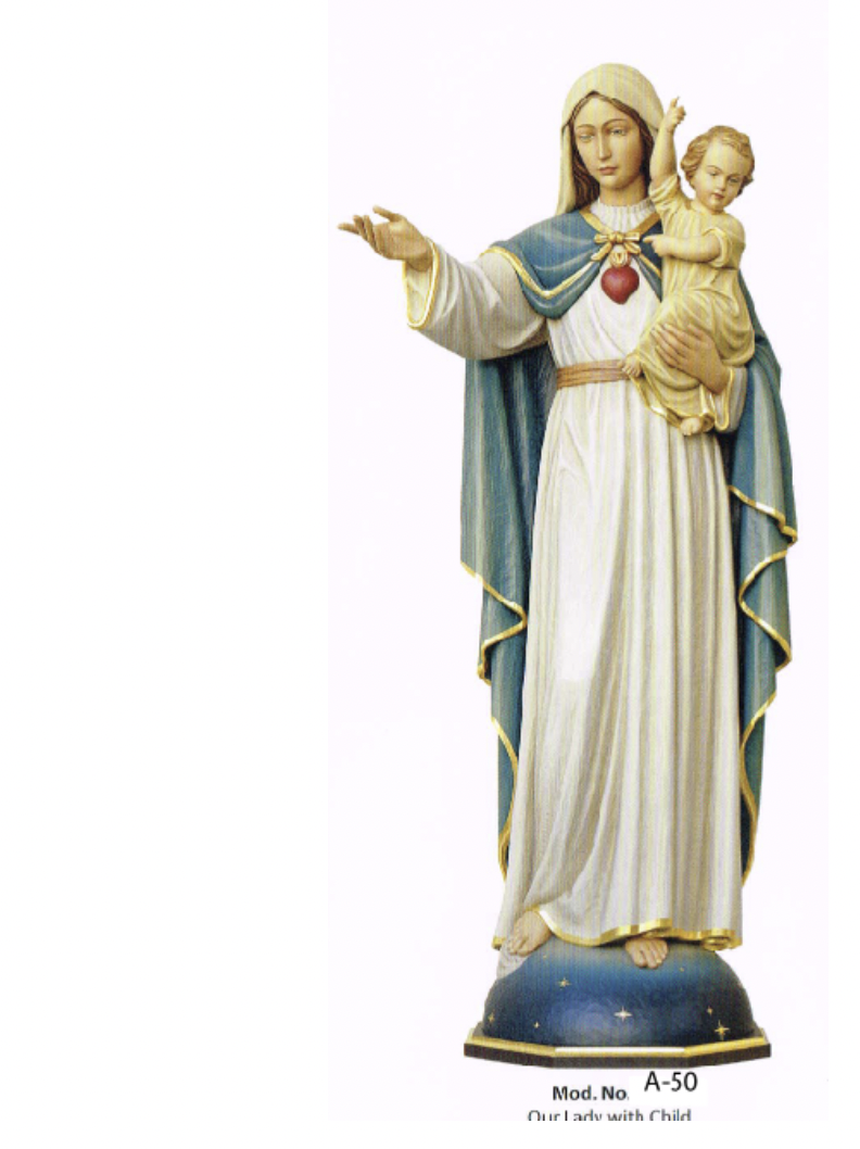 Immaculate Heart and Child AH6  5ft