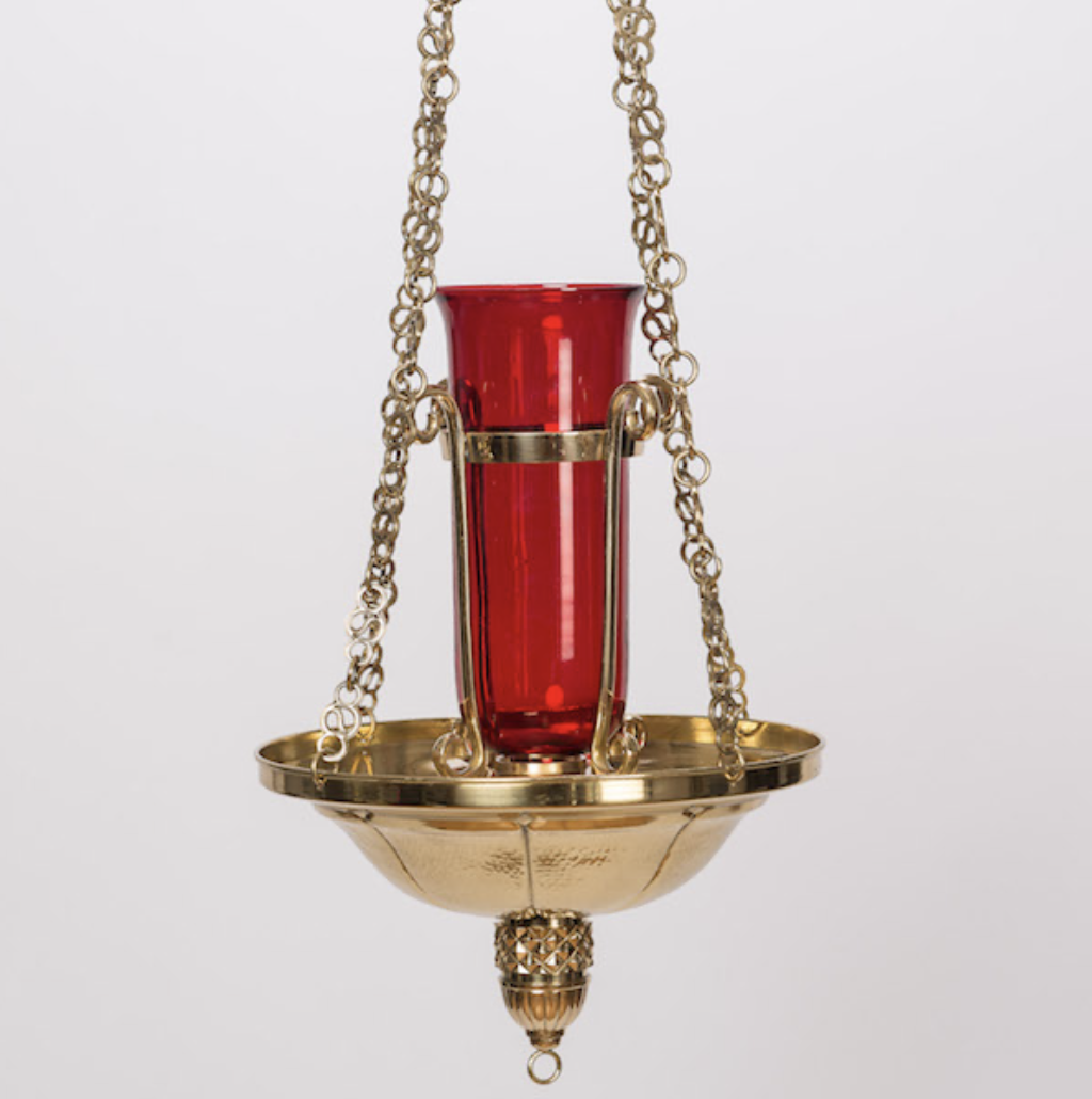 H-165 Roman Sanctuary Lamp + Globe