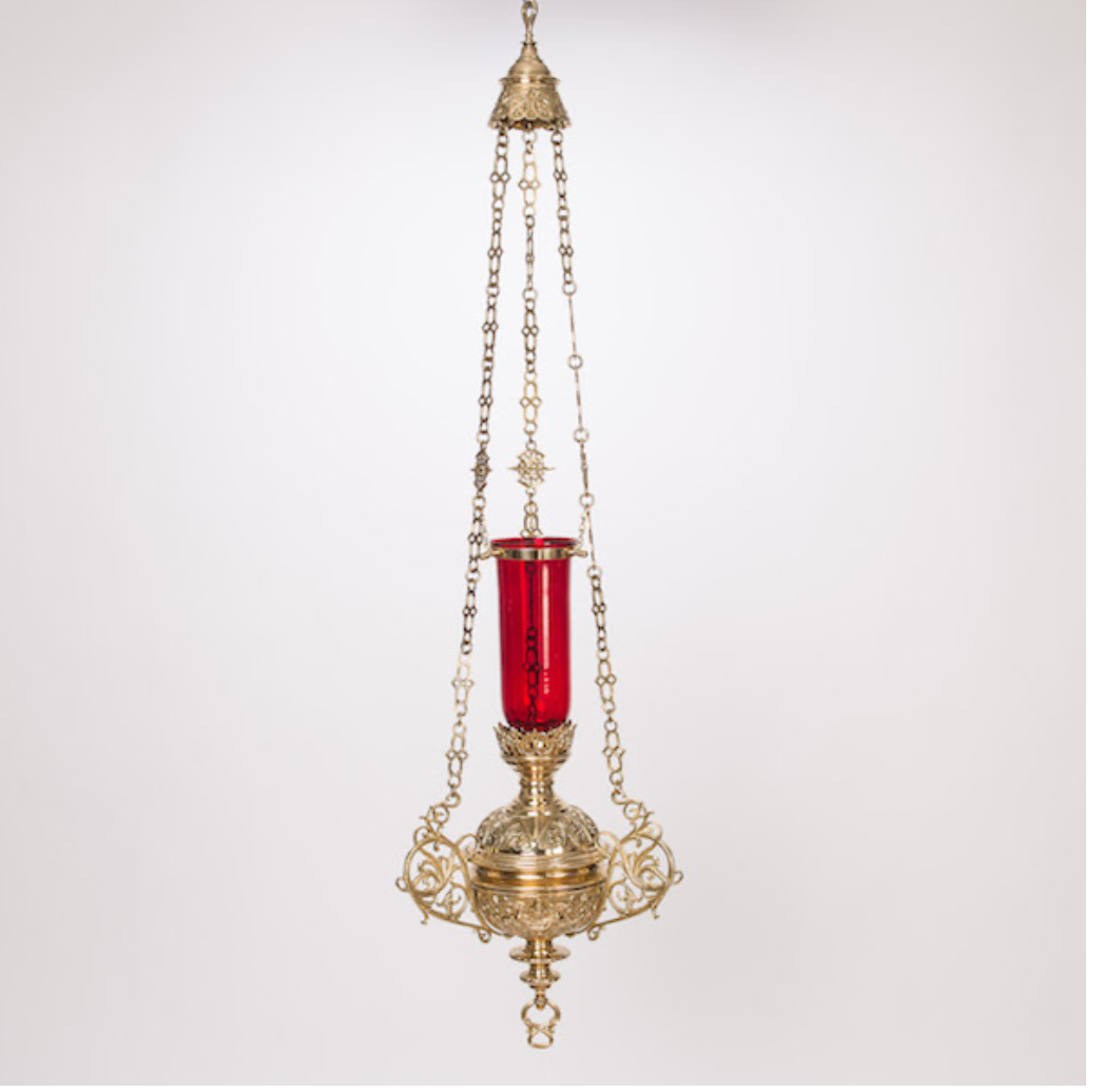 H-82 Roman Sanctuary Lamp + Globe