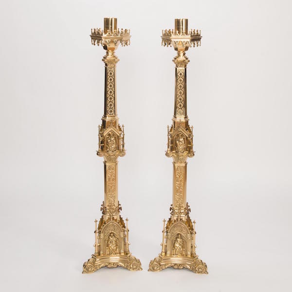 H-340 Gothic Candlestick 48"