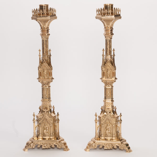 h-132 Gothic Candlestick 31"