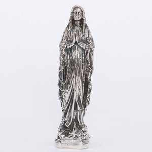 h-336 Silver Madonna Statue