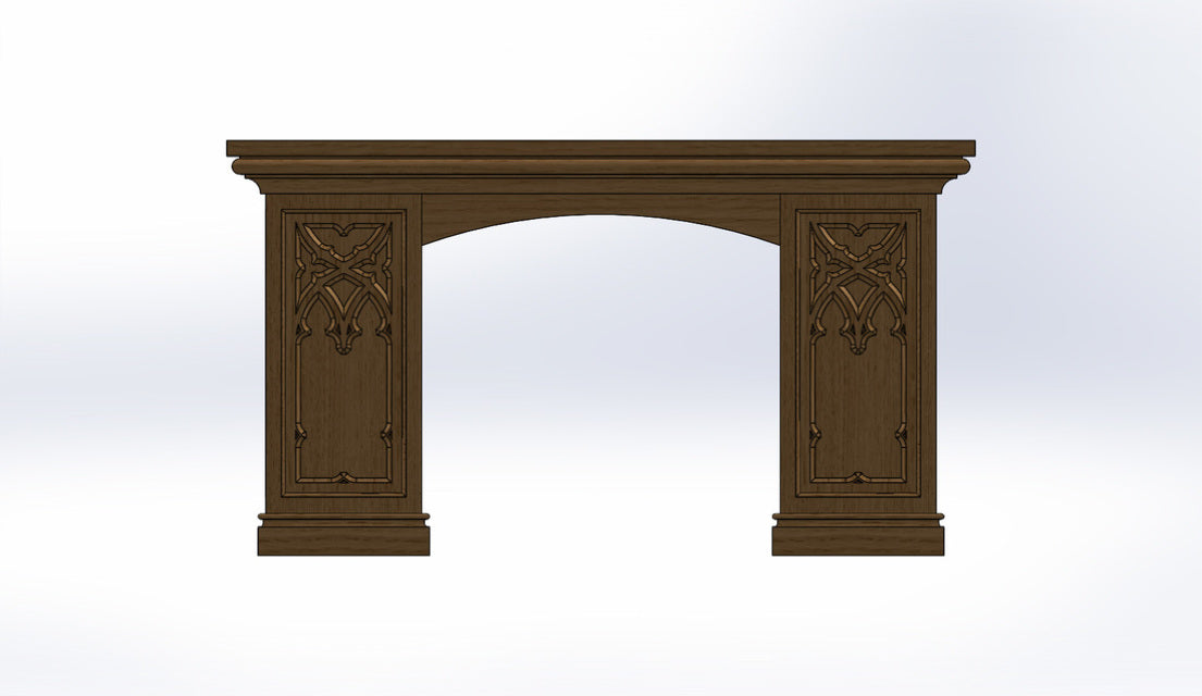 X5750358 Oak altar in Gothic.