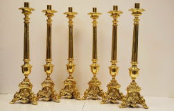 B-801 Candlesticks JMJ. Stunning set of 6 Fynders Keepers