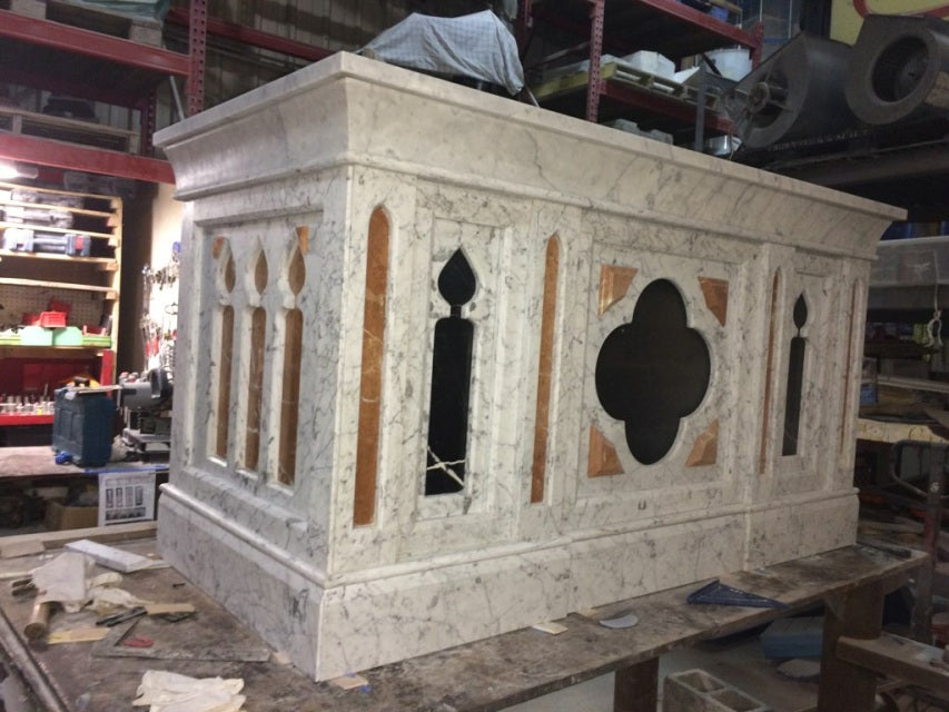Domestically Made Gothic Marble Altar