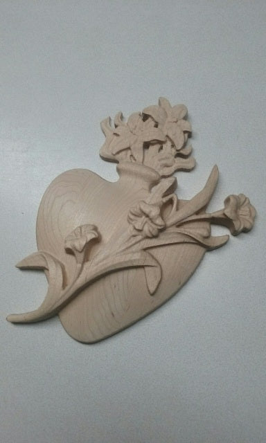 16" Symbol of the Heart of St Joseph