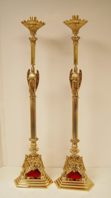H-337 Angel Candlestick 40" for pair Fynders Keepers