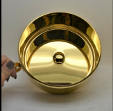 H-4485 Smooth Gold Stacking Ciborium