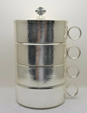 H-558505 Hand Hammered Stacking Ciboriums Fynders Keepers