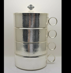 H-558505 Hand Hammered Stacking Ciboriums