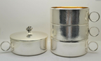 H-558505 Hand Hammered Stacking Ciboriums